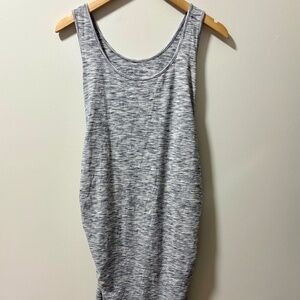 Liz Lange Soft Gray Maternity Dress (EUC)